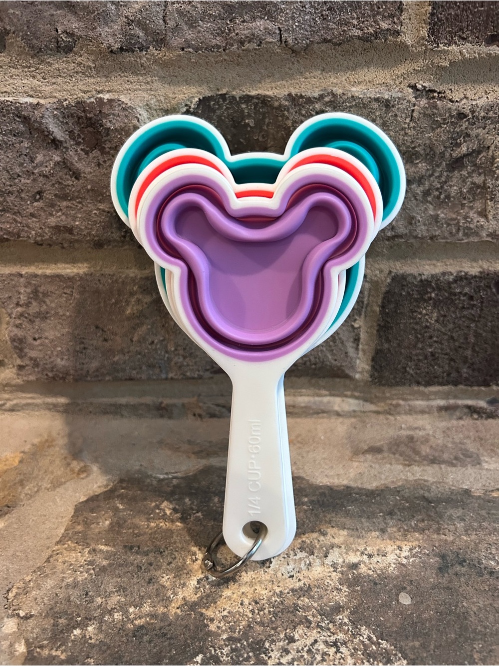 Disney Multicolor Mickey Mouse Silicone Measuring Cup Set - Picture 2 of 2